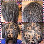 Half head starter locs