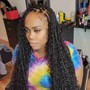 Takedown box braids or faux locs