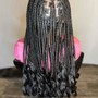 French Curl Knotless Braids (small)