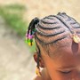 Kid braids with beads