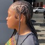 6 Stitch Feed In Braids