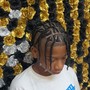 Kid's Braids with hair added