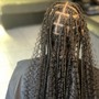 Large Knotless Box Braids