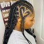 Medium Knotless braids