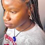 Medium Knotless braids