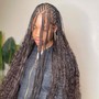 Boho/ Goddess knotless Braids Hair Included