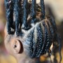 Individual in the front Crochet Braids