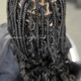 Kid's knotless braids large