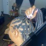 Fulani Feed in Braids half up have down QW