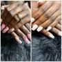 Acrylic full set with  - French manicure - Nail Art