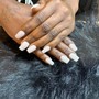 Acrylic full set with  - French manicure - Nail Art