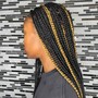 Takedown box braids and knotless