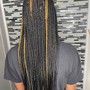 Box braids waist length