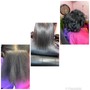 Relaxer retouch and style