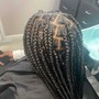 Medium Knotless (mid back) Box Braids