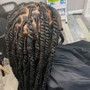 Large Knotless Box Braids