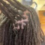 ADVANCED PALM ROLL LOC RETWIST & STYLES-  (WHOLE HEAD LOWER BACK- BUTT)