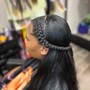 Partial Weave W/ Fulani Braids