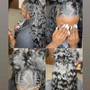 Half up -Half down Stitch braid sew in