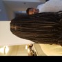 Box Braids with Natural Hair