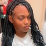 Med knotless Box Braids