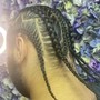 Knotless feed in braids