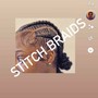 6 stitch Goddess Braids lower back /butt length