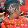 Hair art (designs) without hair cut