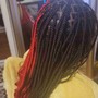 Small knotless box braids