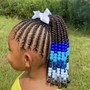 Kid's Braids With Weave