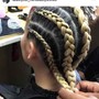 2 Dutch braids/Corn row braids