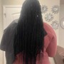 faux locs mid back