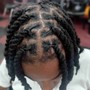 Loc Retwist Full head (Below shoulder)