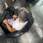 cornrow goddess feed in braids