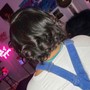 CURLS ONLY  (curls/straighten on wig/sew in/ or quickweave)