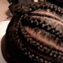 Feed In Ponytail- Small Braids