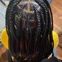 Kid's Braids with Human Hair Extensions