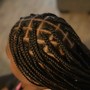 Med knotless Braids