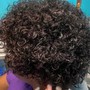 Wand / Barrel Curls and trim with deep conditioning treatment