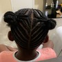 Kid's Braids w/ Natural Hair