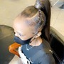 Straight back braids 6-8