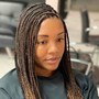 Boho bob knotless braids with 100% human hair