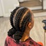 Boho bob knotless braids with 100% human hair