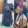 Smedium knotless box braids