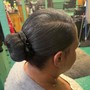 Small Feed-in Bun/Ponytail