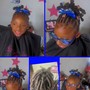 Kids Bantu knot ponytail remix