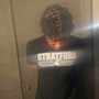 Starter locs on long hair (pass ear)