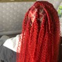 Boho knotless medium braids