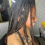 Boho knotless large braids