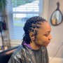 Medium Boho knotless braids